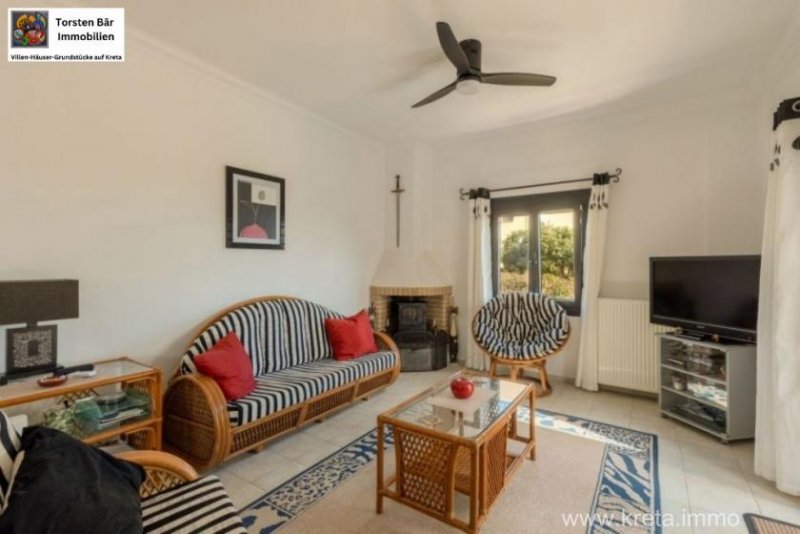 Rethymno Kreta, Agia Triada Villa mit Panoramablick auf das Meer Haus kaufen